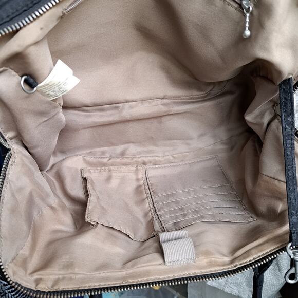 BAGGALLINI Sienna Satchel Bag in Black Cheetah - Picture 9 of 9